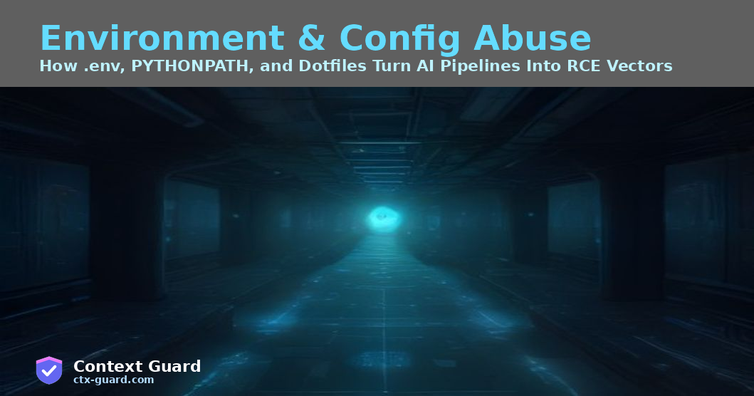LLM Environment and Configuration Abuse: How .env Files, PYTHONPATH, and Auto-Load Configs Turn AI Pipelines Into RCE Vectors