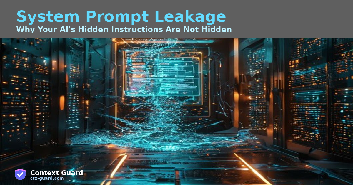 System Prompt Leakage: Why Your AI's Hidden Instructions Are Not Hidden